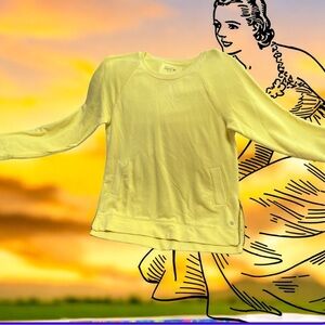 Lilly Pulitzer Luxletic Sweatshirt Terry Lined Yellow